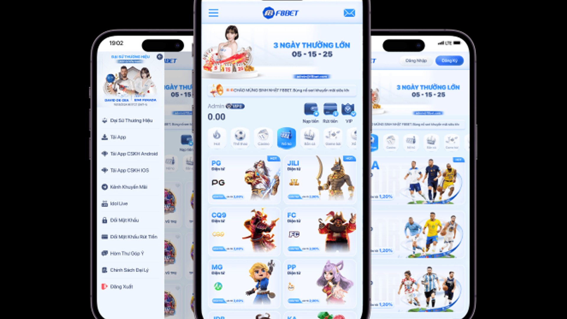 Sân vận động với đám đông cổ vũ, biểu tượng thể thao và logo HM88 Bet